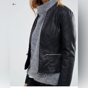 ASOS VILA faux leather Moto jacket